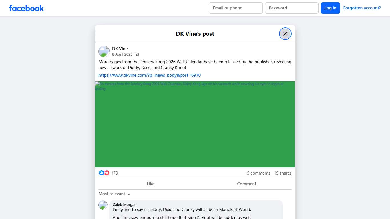 DK Vine - More pages from the Donkey Kong 2026 Wall... | Facebook